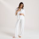 Modal Pyjama Bottoms - White Floral