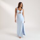 Isla Side Slit Maxi Dress - Blue