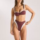 Monaco Bandeau Bikini Top - Plum
