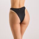 Monaco High-Leg Brazilian Bikini Briefs - Black