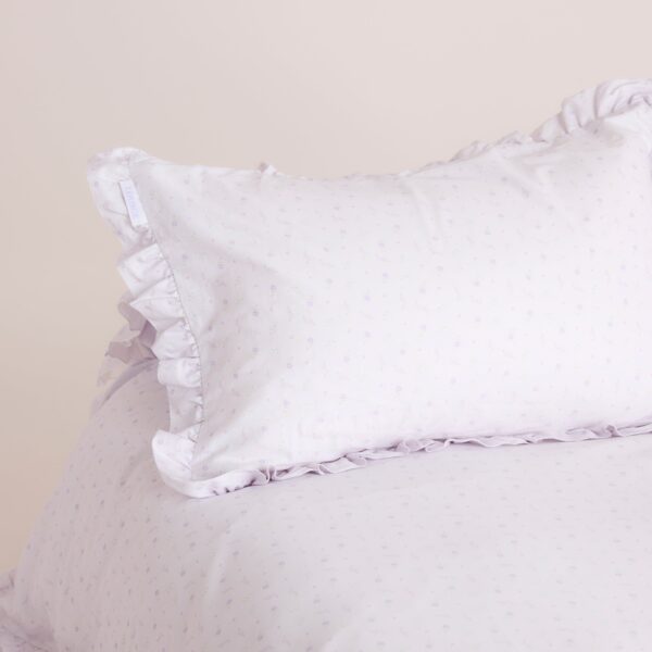 Frill Edge Pillowcase (2-Pack) - Lilac Floral - Image 2