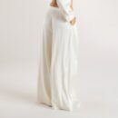 Mimi Satin Pleated Trousers - Cream