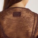 Mimi Lace Maxi Robe - Chocolate