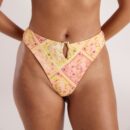 Celestial Front Gather Bikini Thong - Celestial Print