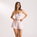 Pointelle Cami Pyjama Top - Pink Floral