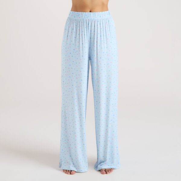 Modal Pyjama Bottoms - Blue Floral - Image 4