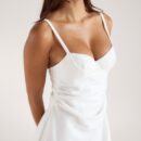 Peep Bra Mini Dress - Cream