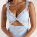 Isla Side Slit Maxi Dress - Blue