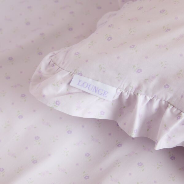 Frill Edge Pillowcase (2-Pack) - Lilac Floral - Image 4