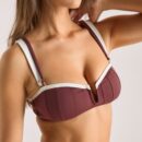 Monaco Bandeau Bikini Top - Plum