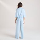 Modal Short Sleeve Pyjama Shirt - Blue Floral