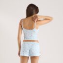 Modal Cami Pyjama Top - Blue Fruits