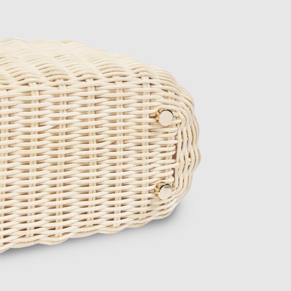 Arlowe Basket Bag - Cream - Image 4