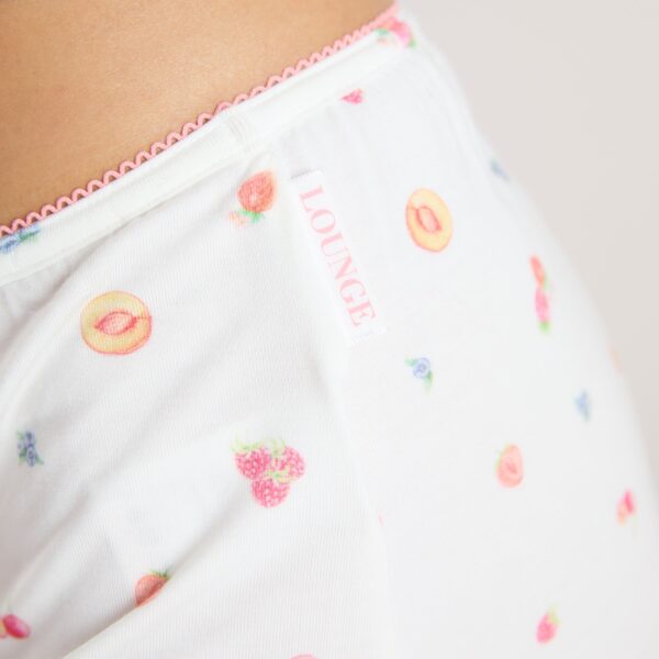 Modal Pyjama Shorts - White Fruits - Image 5