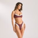 Monaco Bralette Bikini Top - Plum