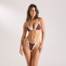 Monaco Triangle Bikini Top - Plum