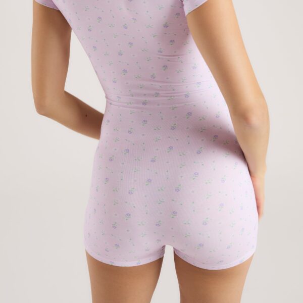 Modal Romper - Lilac Floral - Image 6