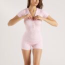 Modal Romper - Pink Floral