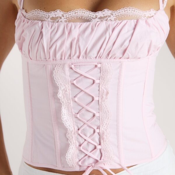 Belle Corset Top - Pink - Image 6