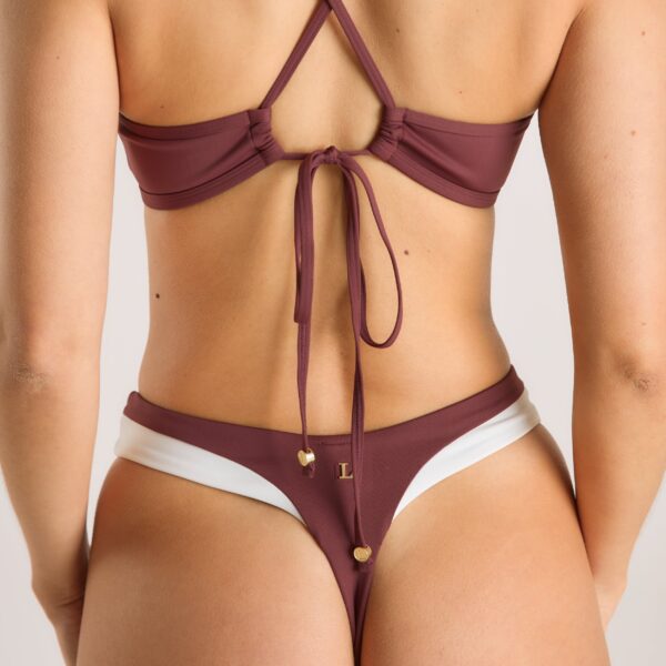 Monaco Bralette Bikini Top - Plum - Image 6