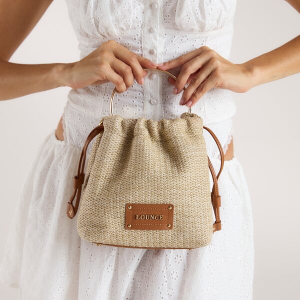 Blythe Bucket Bag - Raffia - Image 6
