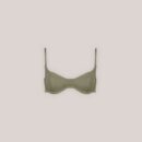 Reversible Underwire Bikini Top - Green/Floral